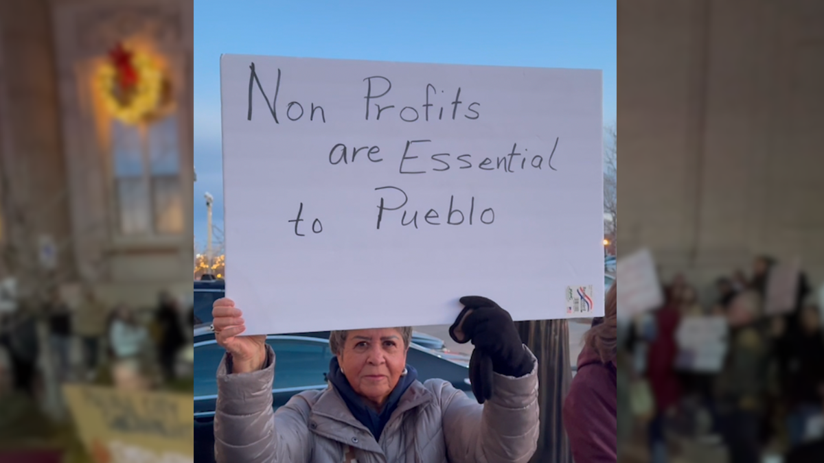 Local nonprofit advocates rally outside Pueblo City Hall, set to receive less in 2025 Proposed Budget