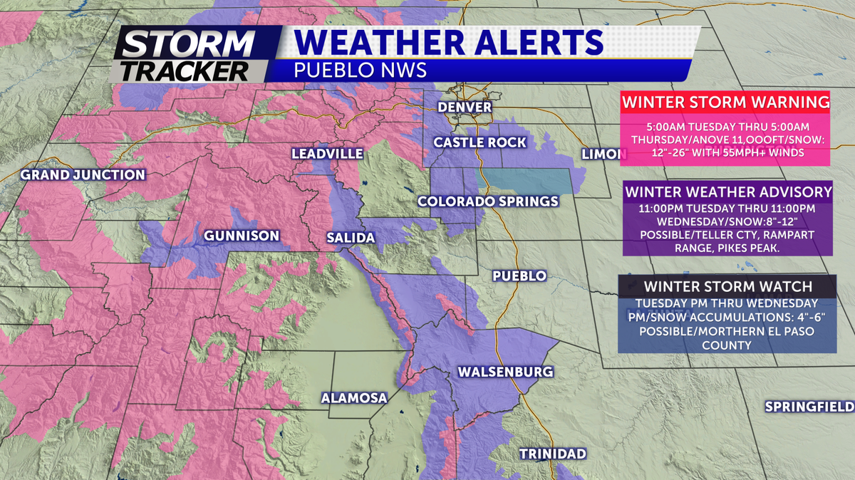 Warm Today; Snow & Cooler Wednesday