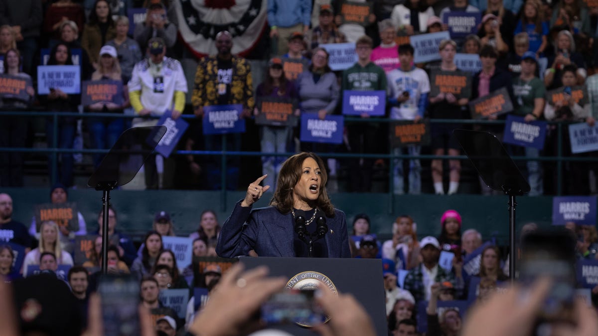 The dollar is falling as polls show Kamala Harris gaining ground against Donald Trump