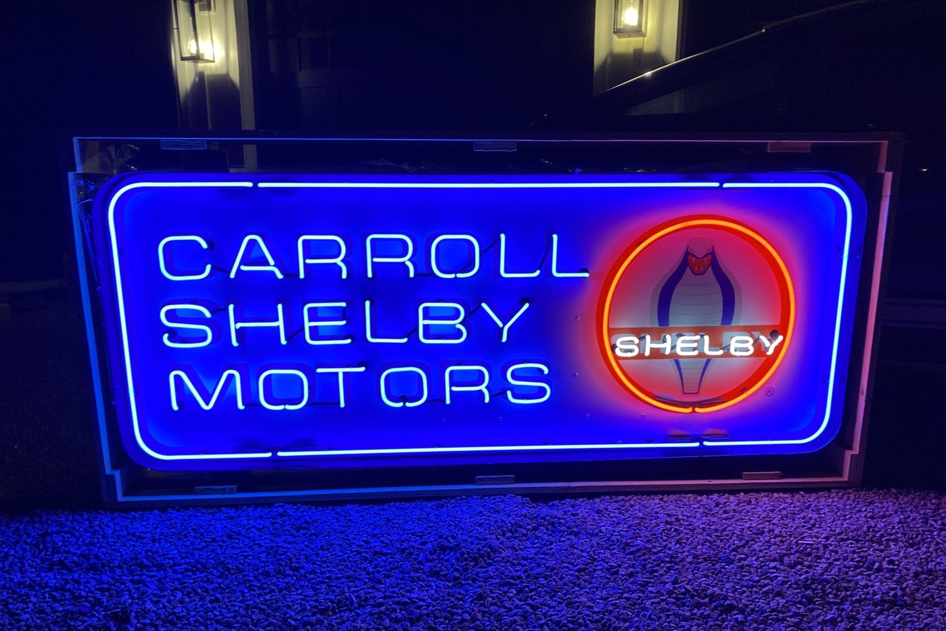 Neon Carroll Shelby Motors Sign at No Reserve