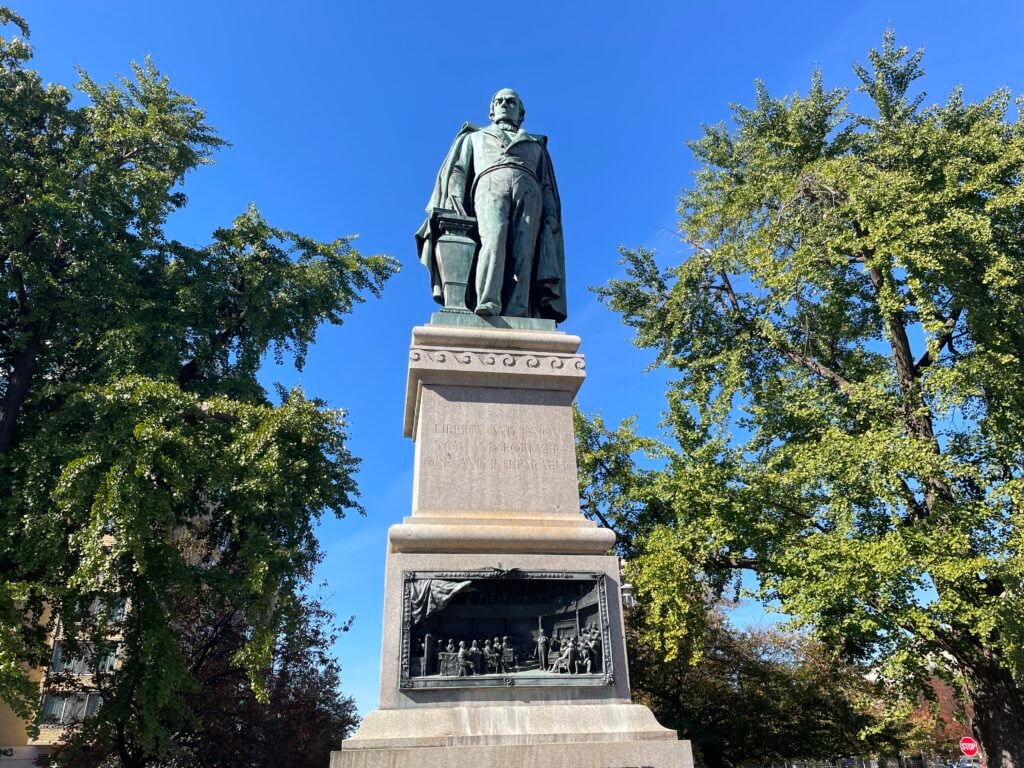 Appreciating the Daniel Webster Memorial off Scott Circle