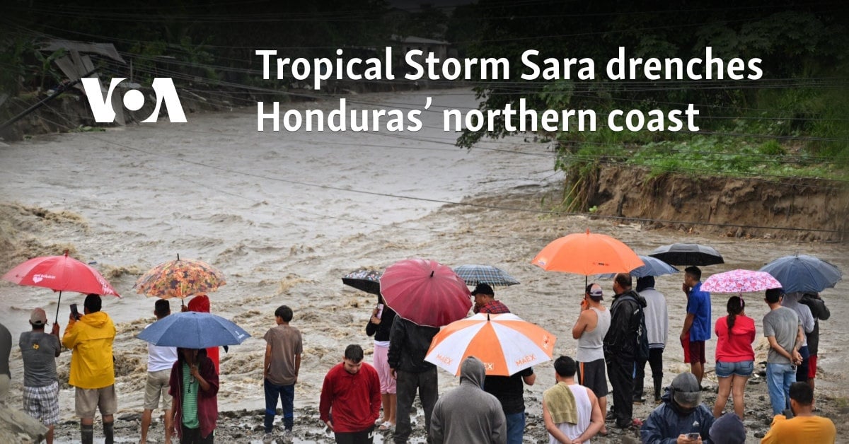 Tropical Storm Sara drenches Honduras’ northern coast