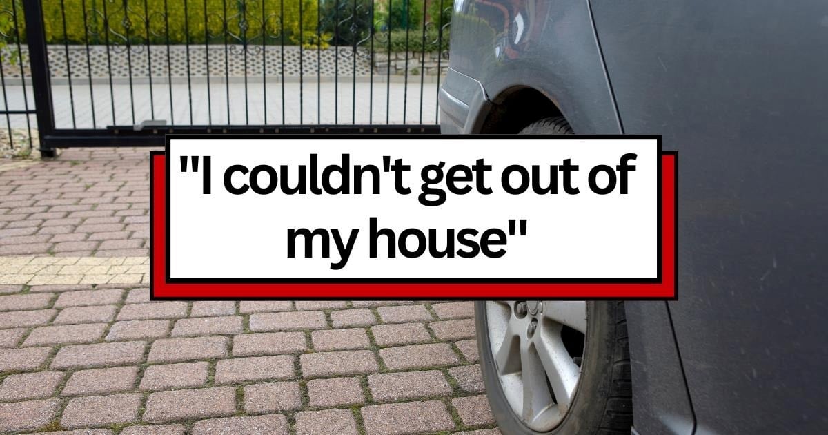 Resident gets fed up with workers blocking his driveway with cars, so he cleverly blocks them in return, leading to a dispute when they try to leave: ‘I completely lost it at them’