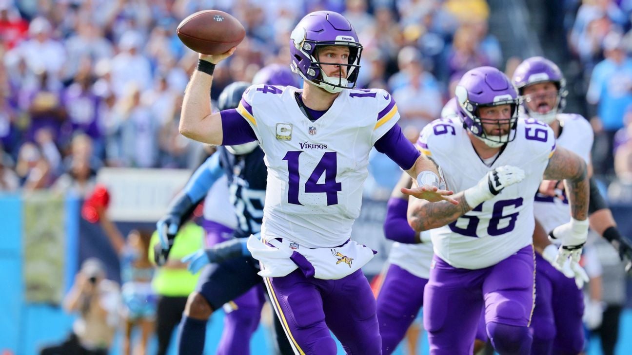 Darnold bounces back to lead Vikings over Titans