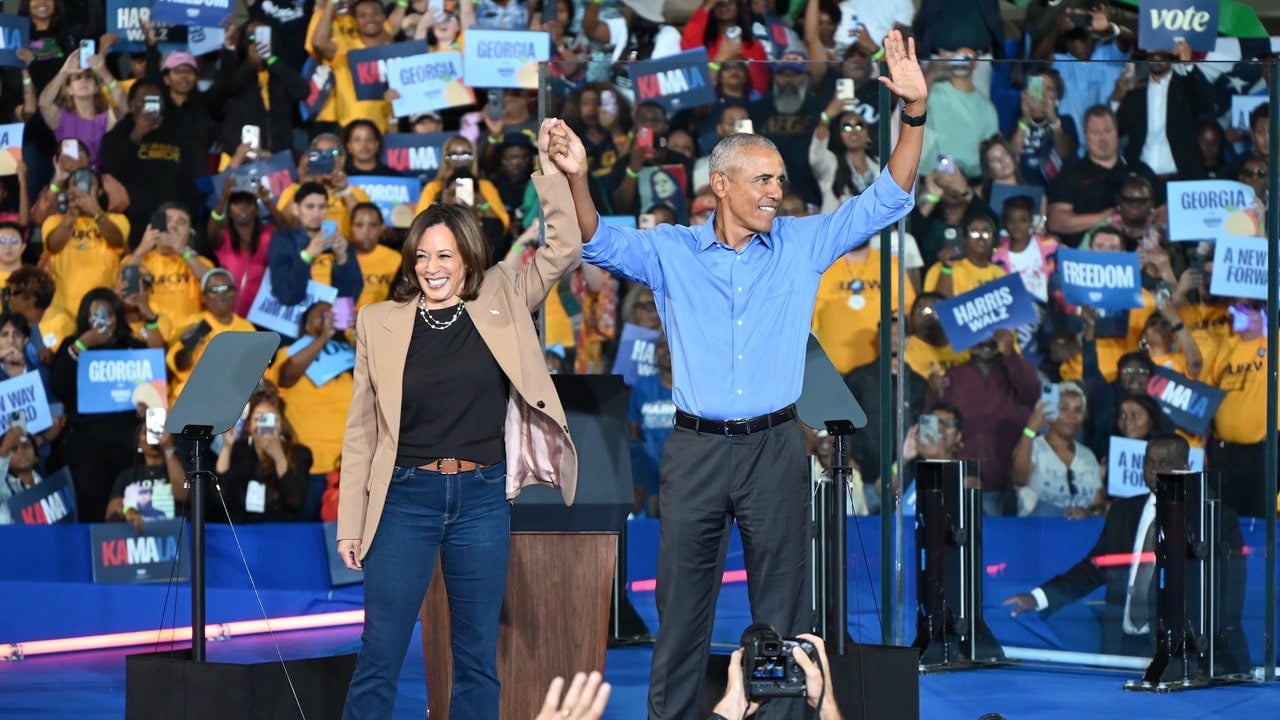 The Obamas Campaign for Kamala Harris