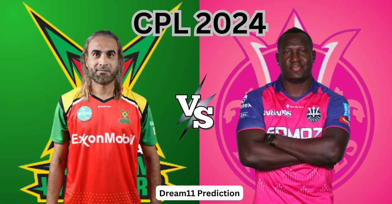 GUY vs BR, CPL 2024 Qualifier 2: Match Prediction, Dream11 Team, Fantasy Tips and Pitch Report | Guyana Amazon Warriors vs Barbados Royals