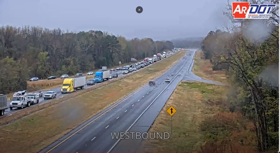 TRAFFIC ALERT: Multiple crashes cause Conway traffic backup on Interstate 40