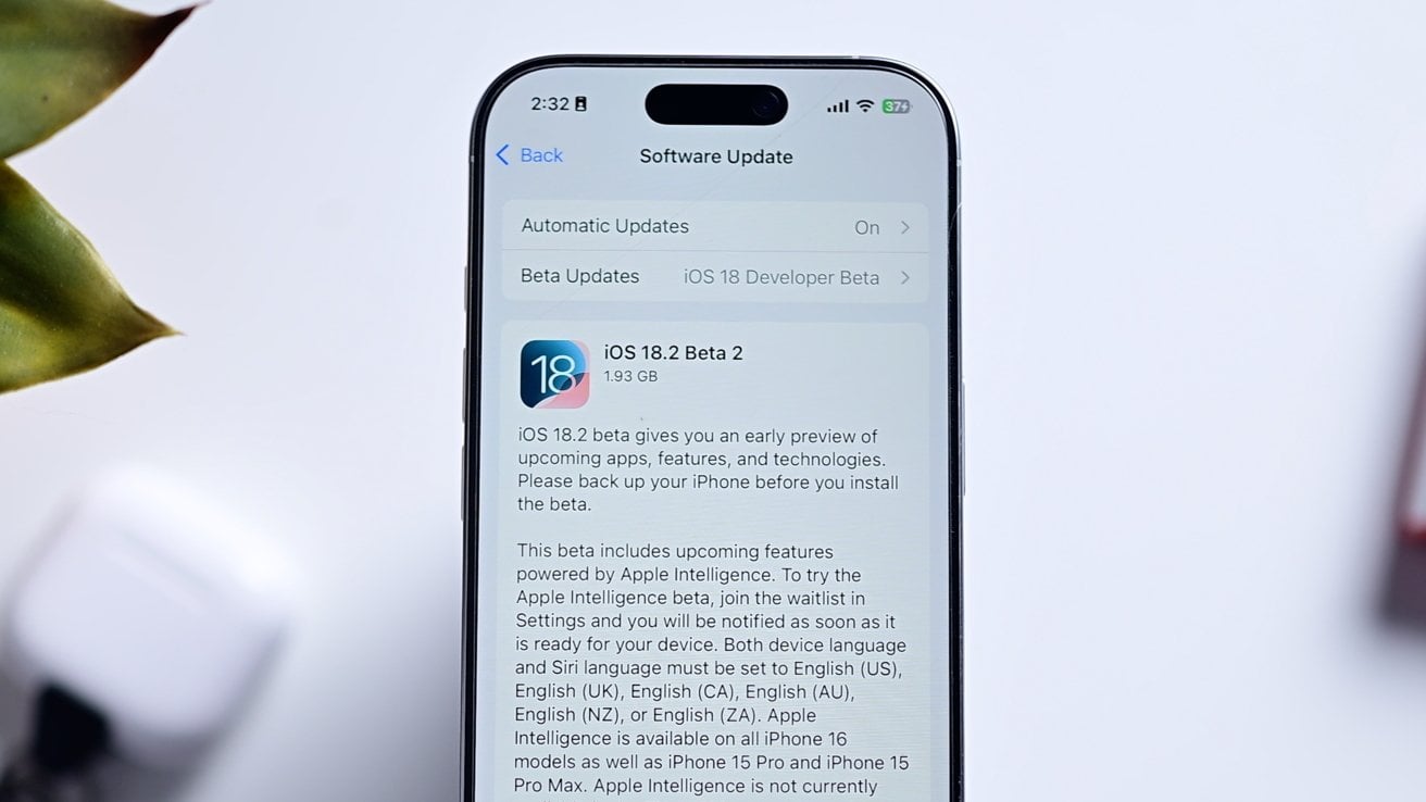 New in iOS 18.2 developer beta 2: Additional settings for ChatGPT, Camera Control, and more