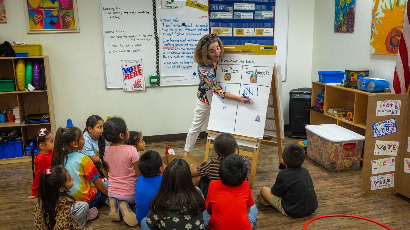 In this school’s election, it’s pizza vs. chicken nuggets, with democracy as the winner