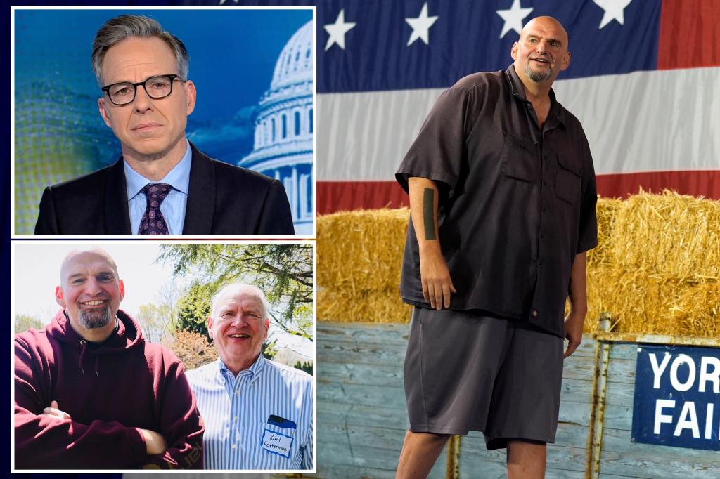 CNN’s Jake Tapper calls Fetterman ‘working class’ — even though he was supported by his rich dad into his 40s