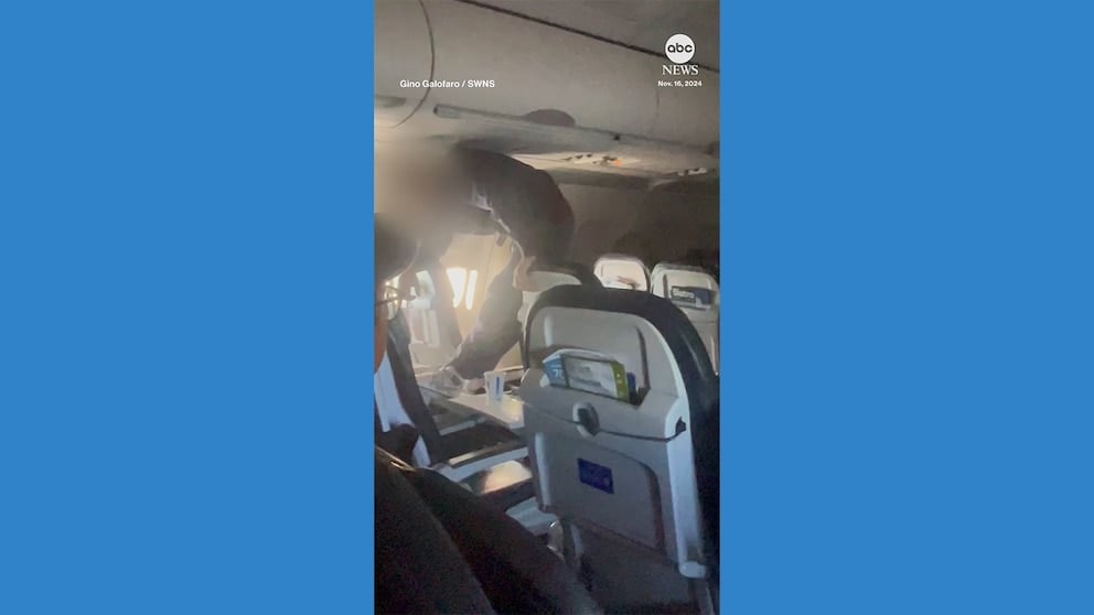 WATCH: 'Disruptive' passenger kicks chair on United flight from Austin to Los Angeles