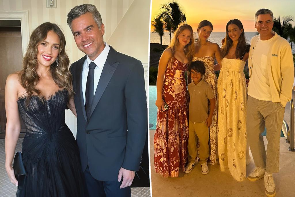 Jessica Alba, Cash Warren, kids take Thanksgiving vacation photo