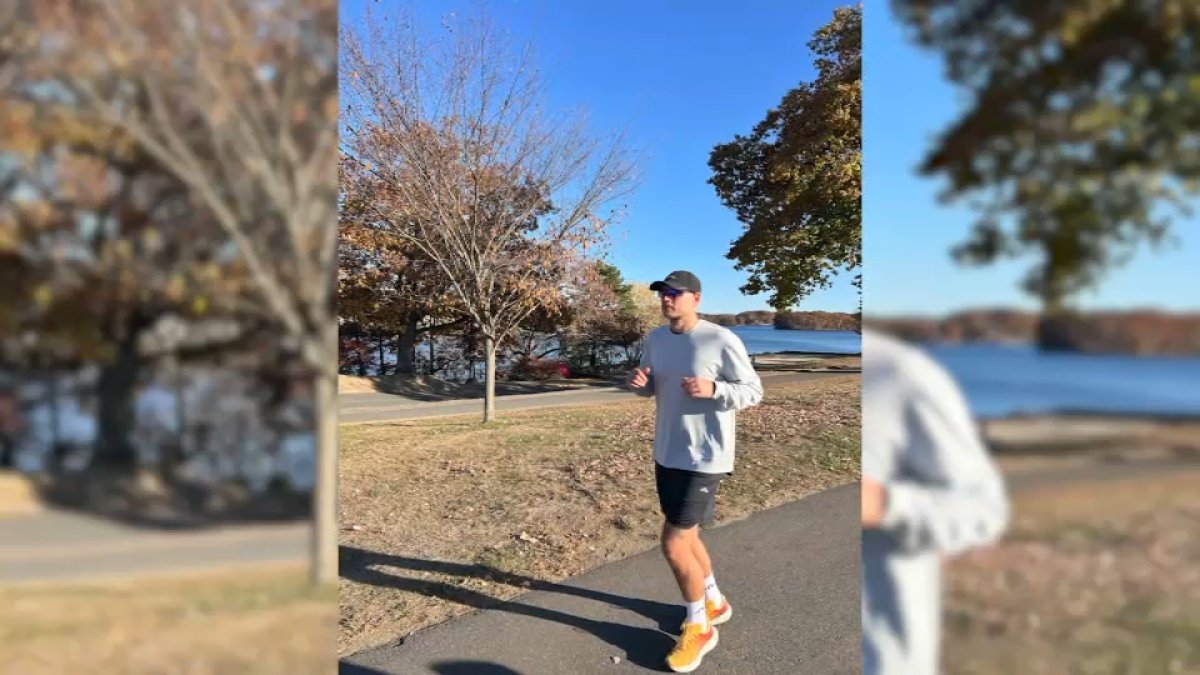 David Filar running across Massachusetts for kids at UMass hospital