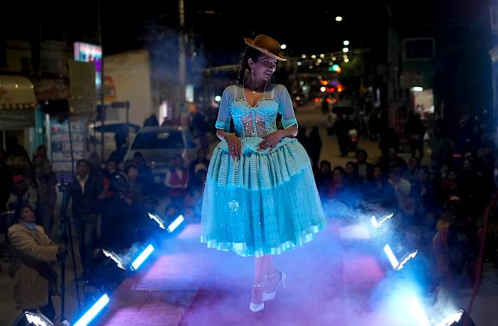 In Bolivia's scrappy highlands, proud Indigenous Cholas take the runway by storm