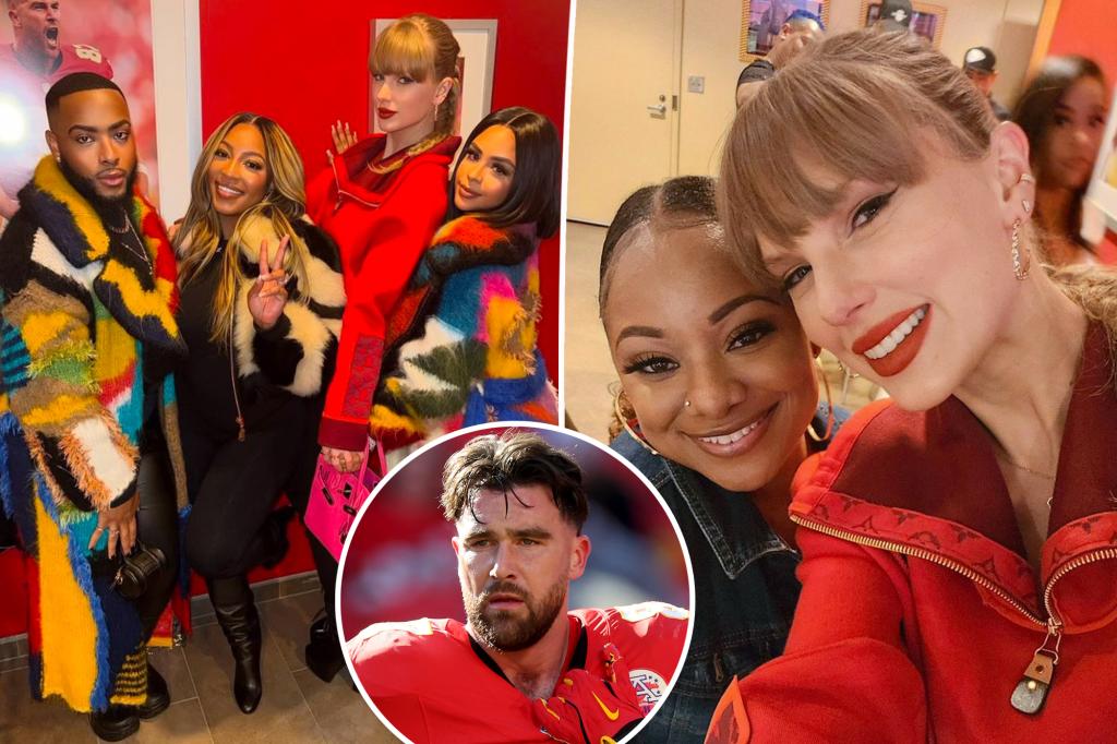 Taylor Swift celebrates Travis Kelce's win with fellow Chiefs WAGs