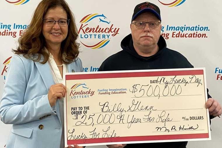 Kentucky man's lottery numbers hit big after 9 years