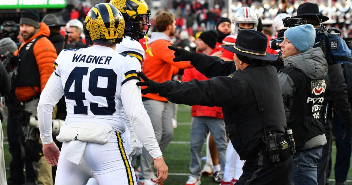 Police use pepper spray when large brawl breaks out after Michigan upsets No. 2 Ohio State