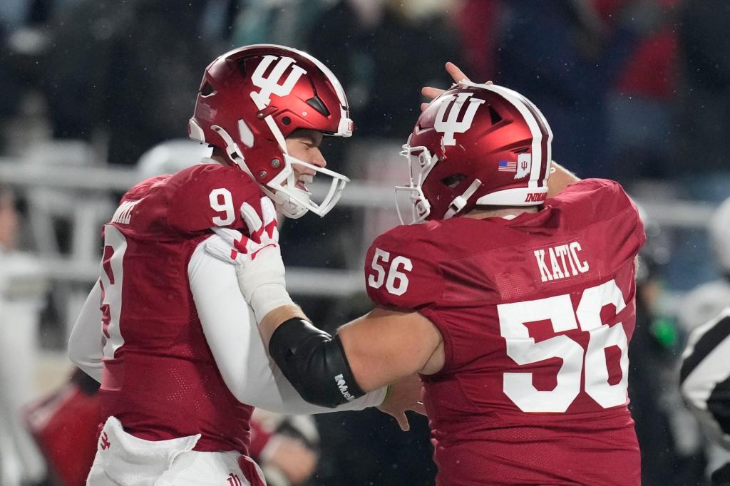 No. 10 Indiana beats Purdue 66-0, awaits playoff fate