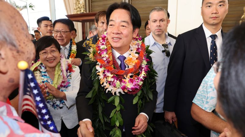 Taiwan’s President Lai Ching-te in Hawaii: A stopover that speaks volumes