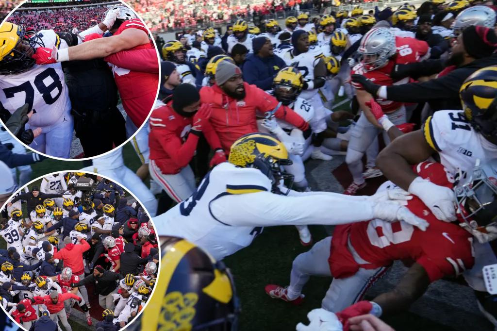 Michigan-Ohio State fined $100,000 each for postgame brawl