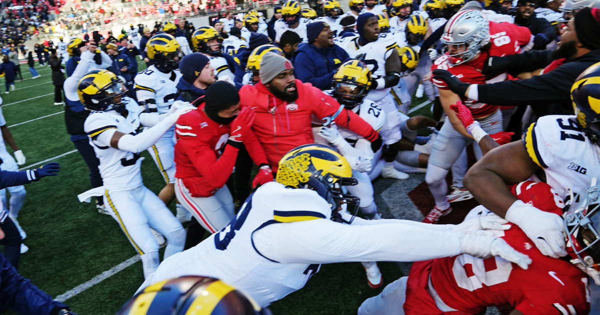 Big Ten fines Michigan and Ohio State in wake of wild brawl as scuffles erupt across college football