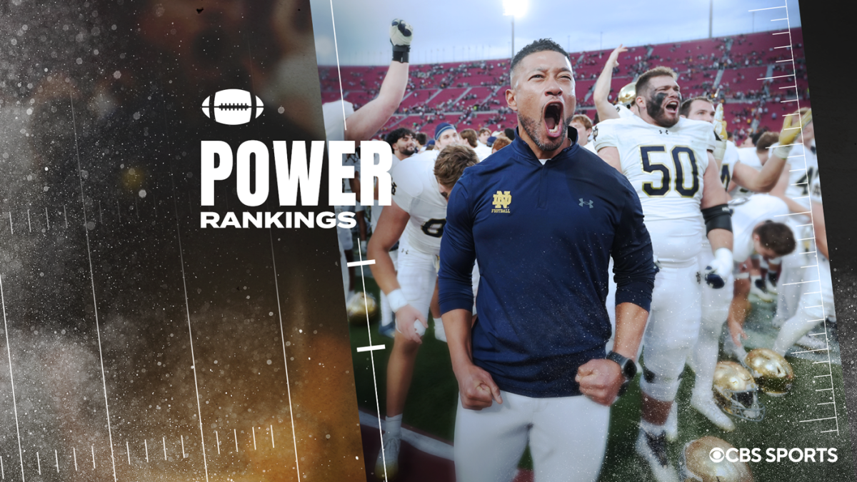 College Football Power Rankings: Notre Dame jumps to No. 2 as Ohio State loss causes reshuffling in top five