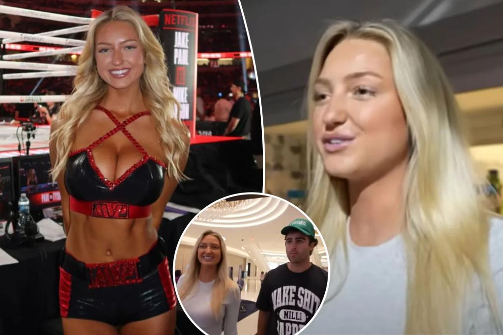 Sydney Thomas reveals she split with boyfriend before Jake Paul-Mike Tyson fight