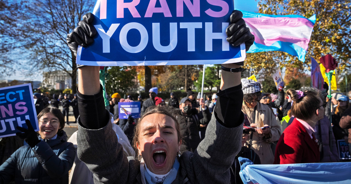 Trans people traveled to the Supreme Court from across the U.S. to hear historic case