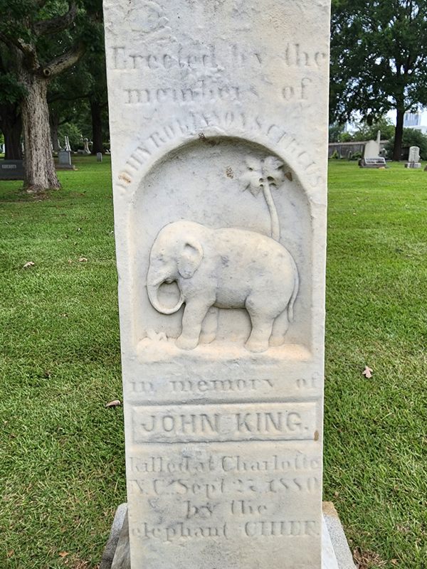 Grave of John King in Charlotte, North Carolina