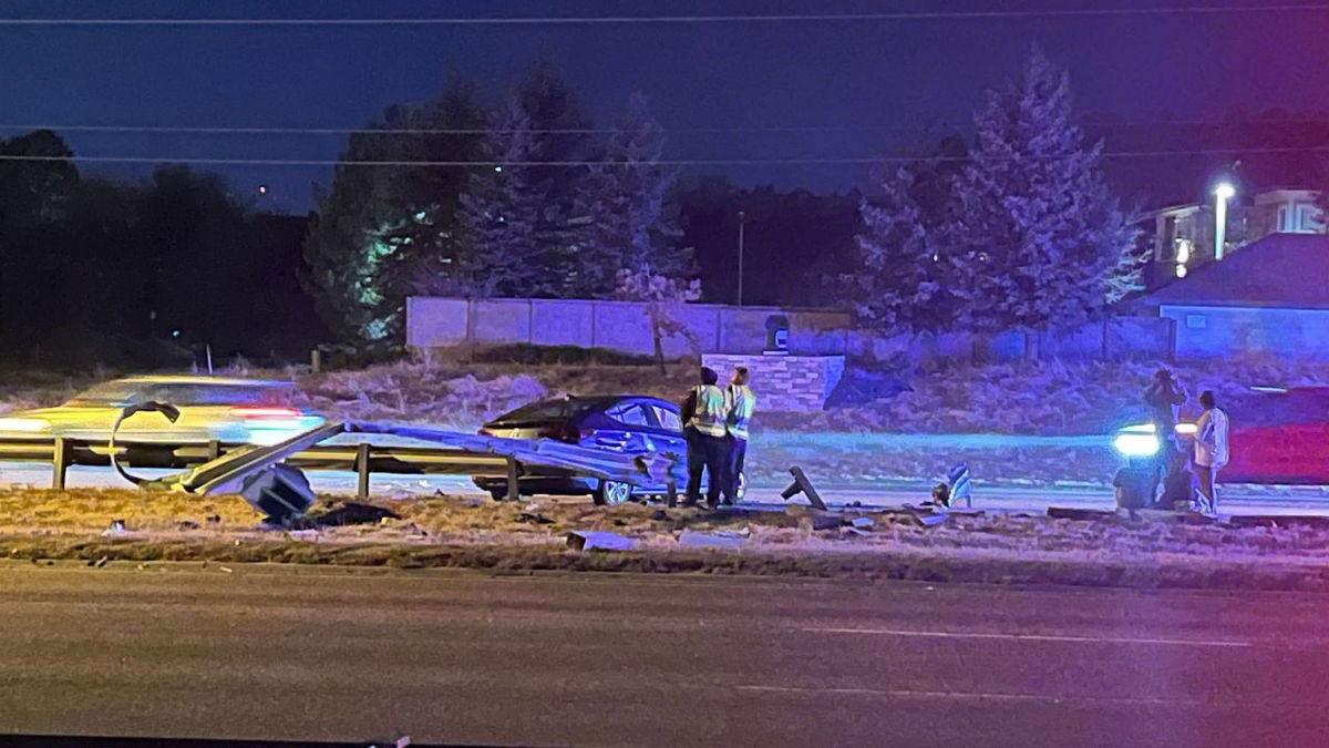 All southbound lanes of Powers Blvd shut down due to rollover accident