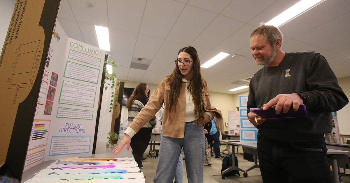 University of Idaho elementary education students present projects during annual fair