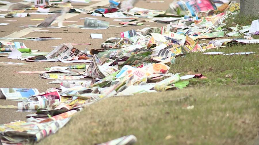 WATCH: TN mail dumped in streets of Memphis