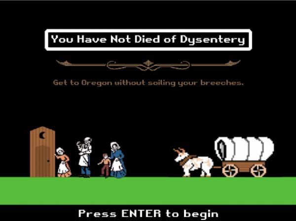 A Scatological Version of The Oregon Trail