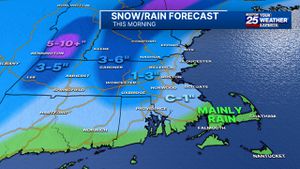 Updated map: Up to half a foot of snow possible in parts of Mass. as storm moves through