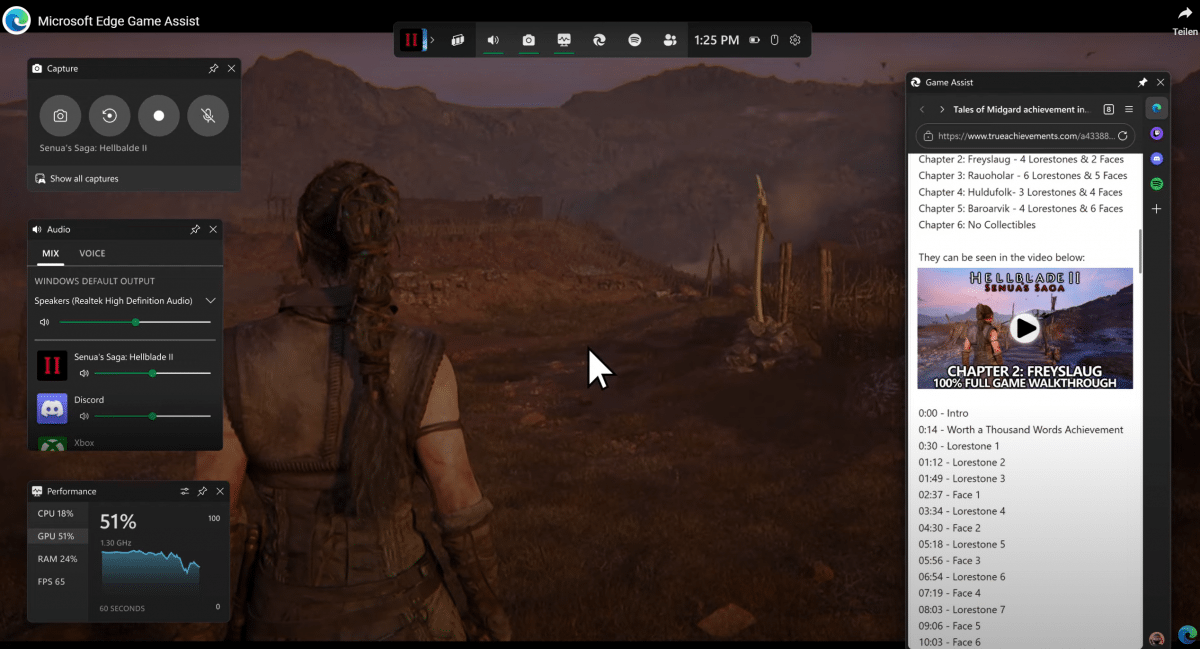 Microsoft Edge Game Assist: Internet-Browser direkt im PC-Spiel