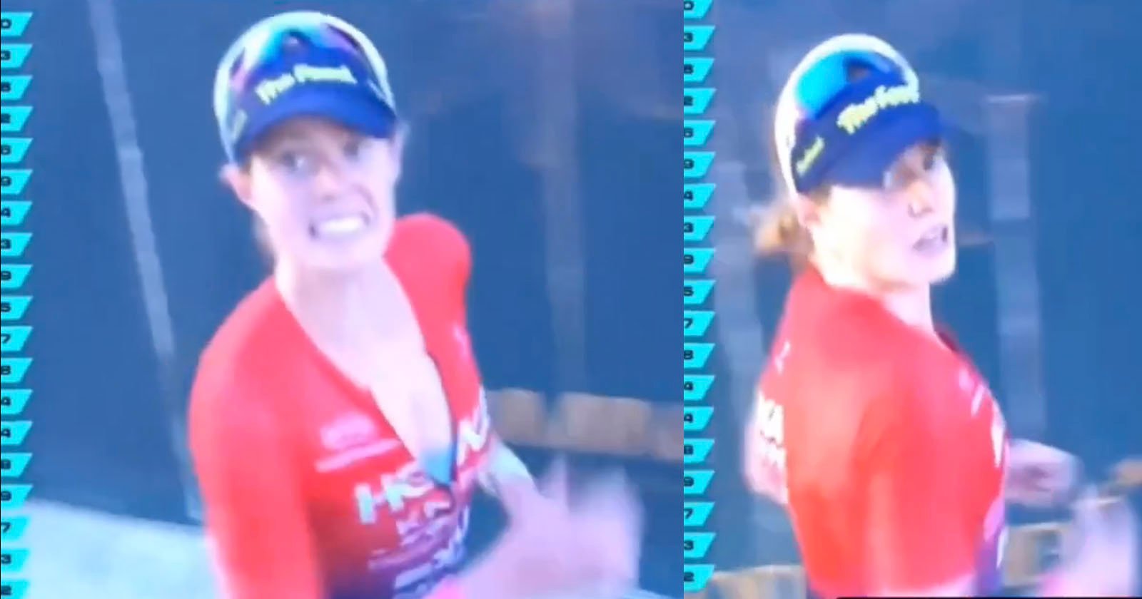 Triathlete Politely Asks Cameraman Not to Film Her From Behind