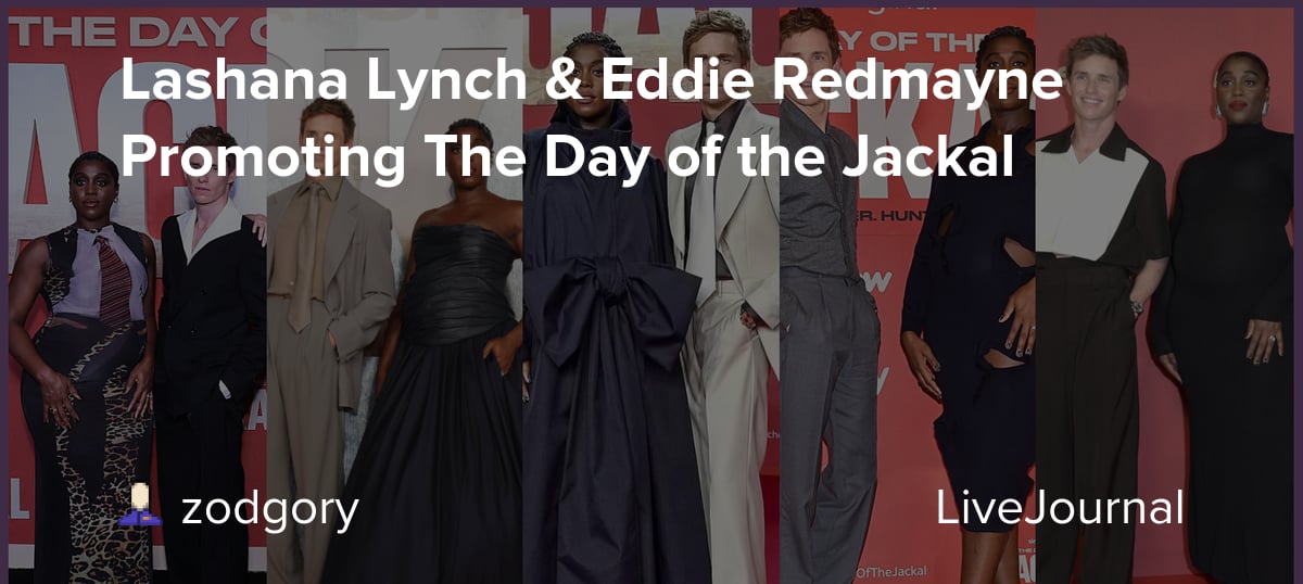 Lashana Lynch & Eddie Redmayne Promoting The Day of the Jackal