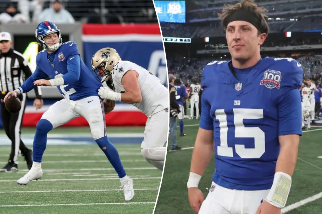 Giants turning back to Tommy DeVito with Drew Lock injured