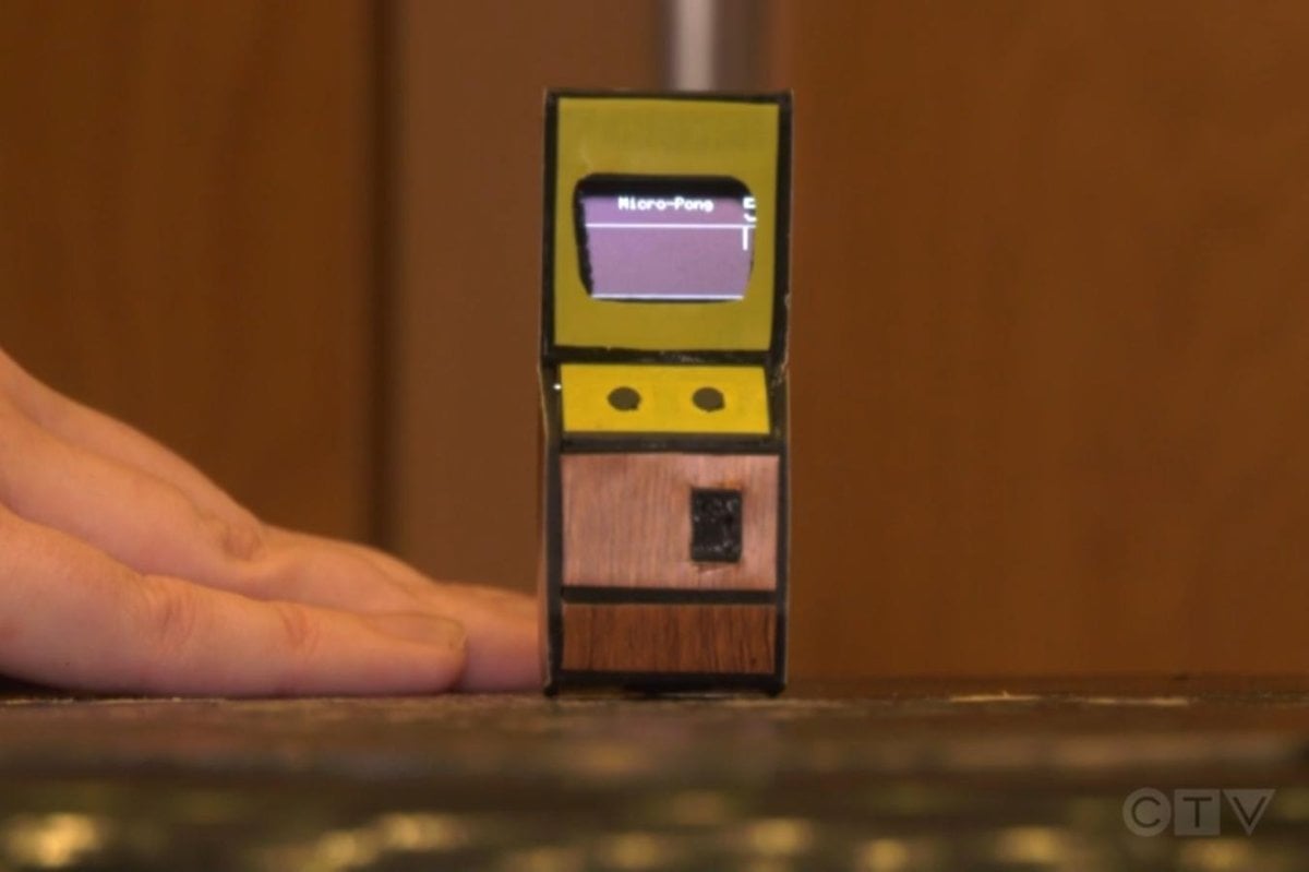 Ontario student builds world's smallest arcade machine