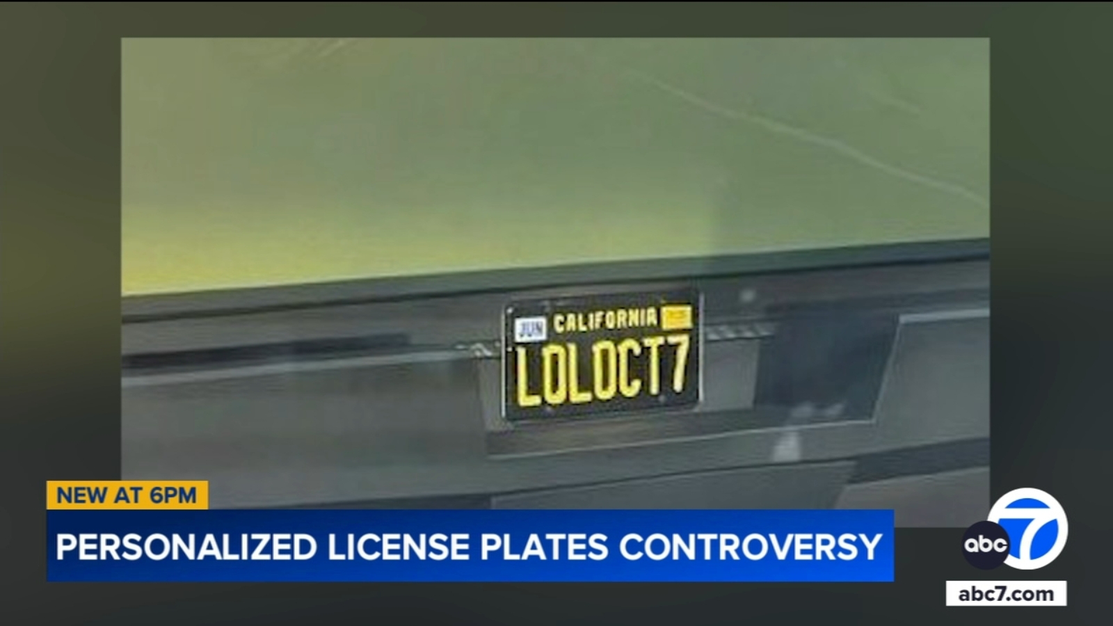 Personalized California license plate wasn't mocking Oct. 7 attack, family says