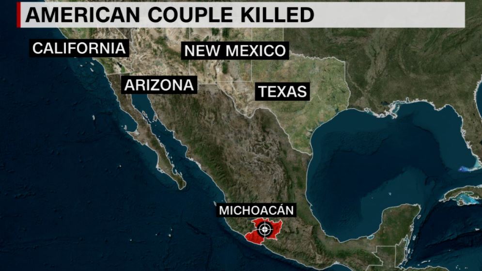 California couple killed while on holiday in Mexico