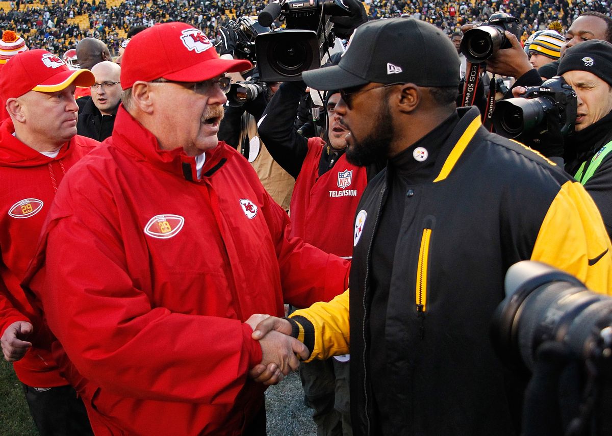 False Rumor Alleges Chiefs' Andy Reid, Steelers' Mike Tomlin Banned Black National Anthem