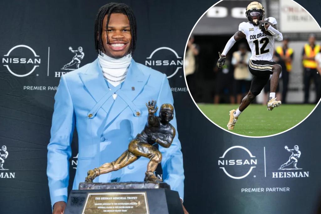 Travis Hunter wins Heisman Trophy as rare two-way star