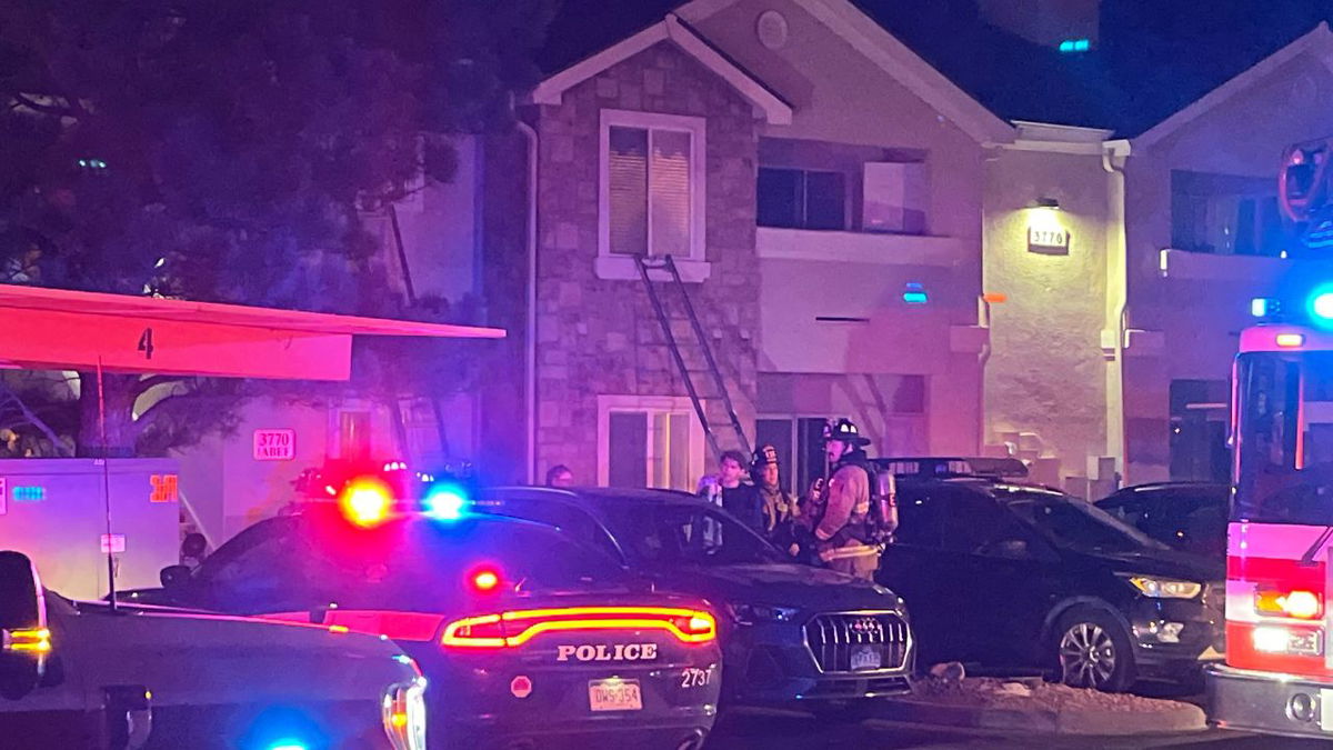 Colorado Springs firefighters respond to apartment fire, two people sent to hospital