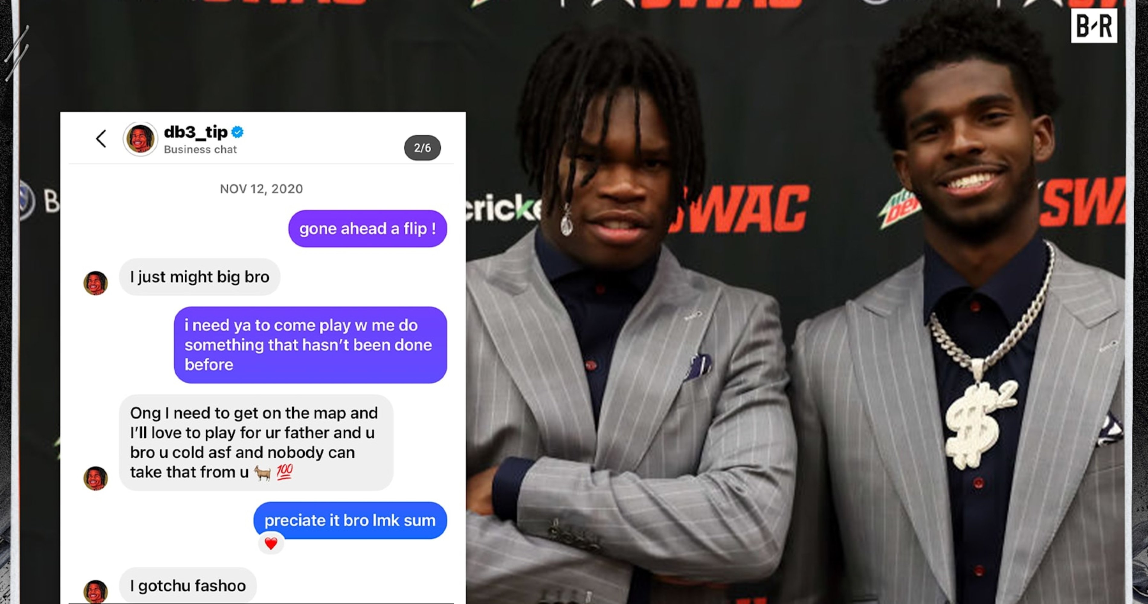 Photo: Shedeur Sanders Reveals DM Recruiting Travis Hunter to Play for Deion in 2020