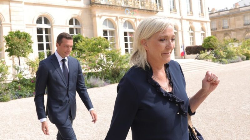 Le Pen tells France’s Barnier to negotiate or be felled