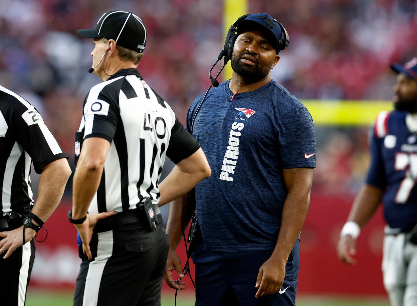 Hear from Jerod Mayo after loss to Arizona