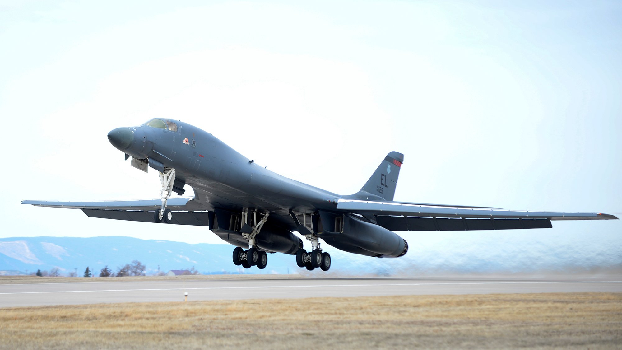 The U.S. Air Force Temporarily Moves 17 B-1B Bombers to Grand Forks AFB in North Dakota