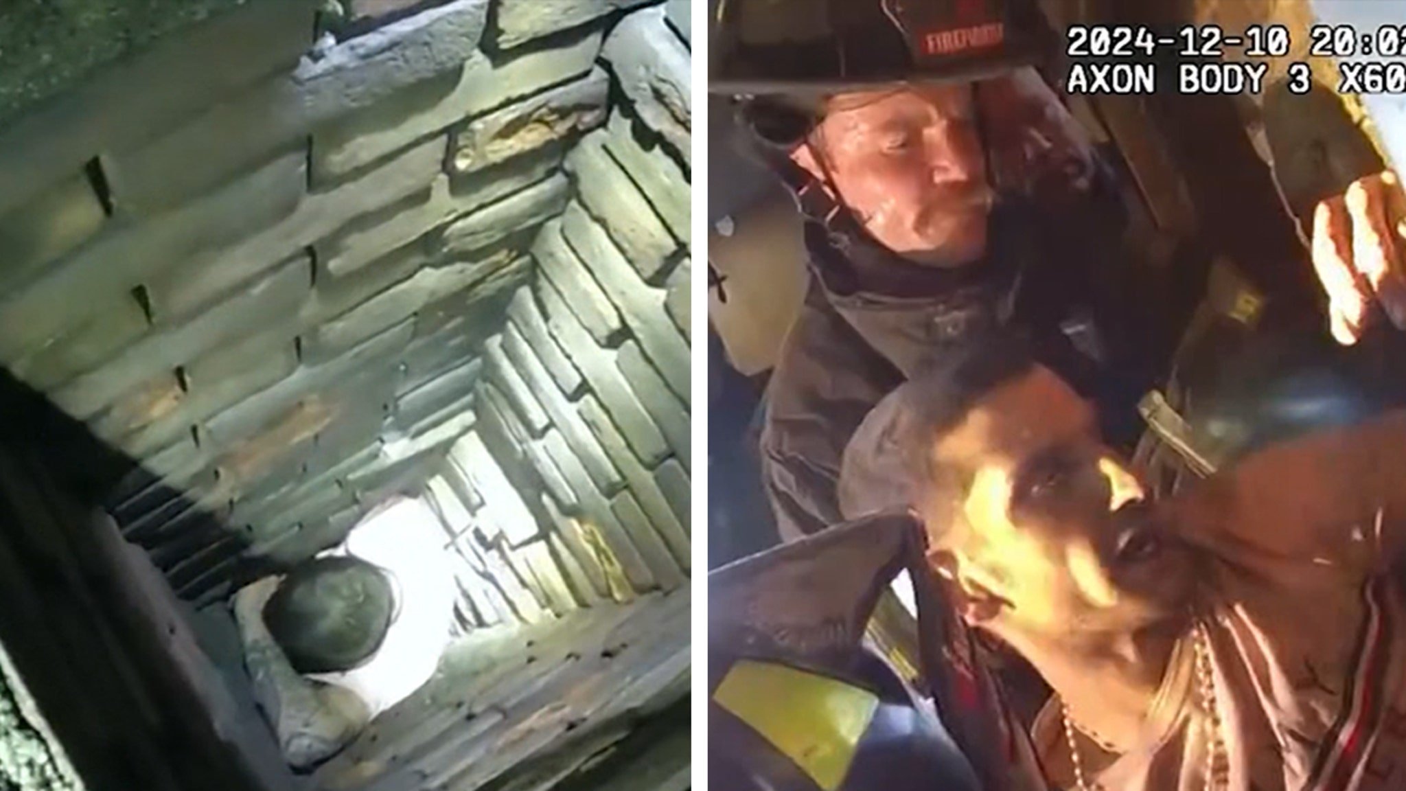 'Bad Santa' Drug Suspect Stuck in Chimney, Arrested on Video