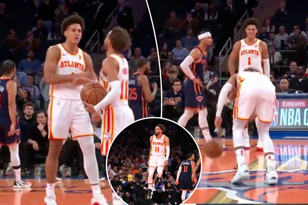 Trae Young brutally trolls Knicks with logo dice roll